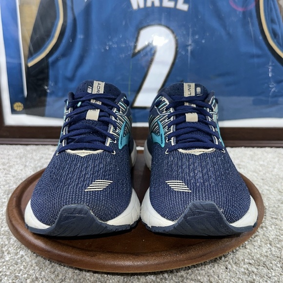 Brooks Adrenaline GTS 19 Women's Running Navy, Aqua, Tan 1202841B450 women 10.5 - Picture 2 of 8